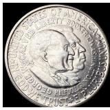 1954-S Silver Half Dollar Booker T. Washington/Car