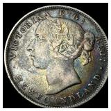 1896 Newfoundland 20 Cents NEARLY UNCIRCULATED