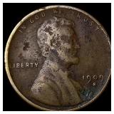 1909-S Lincoln Wheat Cent LIGHTLY CIRCULATED