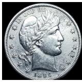 1894-S Silver Barber Half Dollar CLOSELY UNCIRCULA