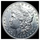 1887-S Morgan Silver Dollar CHOICE AU