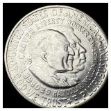 1953-S Silver Half Dollar Booker T. Washington/Car