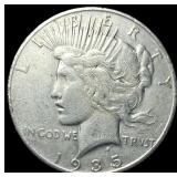 1935 Silver Peace Dollar ABOUT UNCIRCULATED