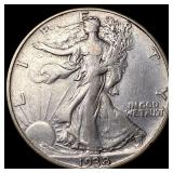 1938-D Silver Walking Liberty Half Dollar NEARLY U