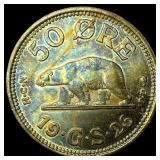 1926 Greenland 50 Ore UNCIRCULATED