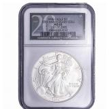 1996 Silver Eagle NGC MS68