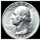 1937-D Silver Washington Quarter UNCIRCULATED