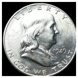 1949 Franklin Silver Half Dollar UNCIRCULATED