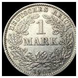 1907-E Germany Silver Mark NEARLY UNCIRCULATED