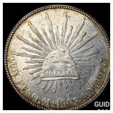 1903 Mexico Silver 1 Peso NEARLY UNCIRCULATED