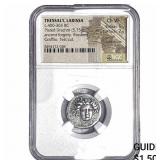 Thessaly, Larissa 400-365 BC Silver Plated "Foure