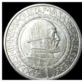 1921 Sweden Silver 2 Kroner UNCIRCULATED