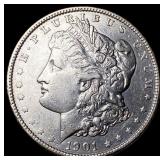 1901 Morgan Silver Dollar CLOSELY UNCIRCULATED