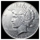 1928-S Silver Peace Dollar CLOSELY UNCIRCULATED
