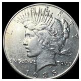 1935 Silver Peace Dollar CLOSELY UNCIRCULATED