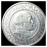 1921 Sweden Silver 2 Kroner UNCIRCULATED
