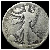 1919-S Silver Walking Liberty Half Dollar NICELY C