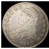 1817 Capped Bust Half Dollar NICELY CIRCULATED