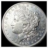 1887-S Silver Morgan Dollar CHOICE AU