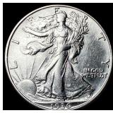 1936-D Silver Walking Liberty Half Dollar UNCIRCUL