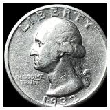 1932-D Silver Washington Quarter NEARLY UNCIRCULAT