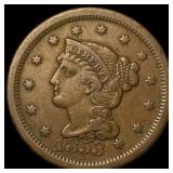 1853 Braided Hair Large Cent NEARLY UNCIRCULATED