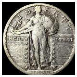 1920-S Silver Standing Liberty Quarter LIGHTLY CIR