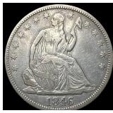 1846 Seated Liberty Half Dollar ABOUT UNCIRCULATED