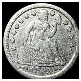 1853 Arrows Seated Liberty Dime NEARLY UNCIRCULATE