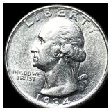 1934-D Silver Washington Quarter UNCIRCULATED