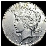 1927 Peace Silver Dollar CLOSELY UNCIRCULATED