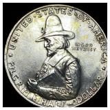 1920 Silver Pilgrim Half Dollar CLOSELY UNCIRCULAT