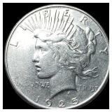 1925-S Silver Peace Dollar NEARLY UNCIRCULATED