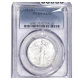 1933-S Walking Liberty Half Dollar PCGS AU53