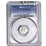 1942-D Mercury Silver Dime PCGS MS65 FB