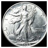 1936-D Silver Walking Liberty Half Dollar CHOICE A