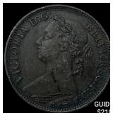 1882-H Great Britain Bronze Farthing - Victoria