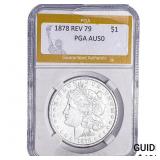 1878 REV 79 Morgan Silver Dollar PGA AU50