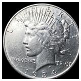 1934 Peace Silver Dollar CLOSELY UNCIRCULATED