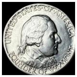 1927 Silver Battle of Bennington Half Dollar UNCIR