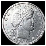 1902 Barber Quarter CLOSELY UNCIRCULATED