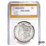 1900-O/CC Morgan Silver Dollar PGA AU55