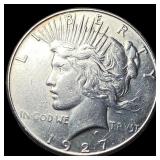 1927 Silver Peace Dollar CLOSELY UNCIRCULATED