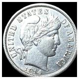 1914-D Silver Barber Dime CLOSELY UNCIRCULATED