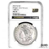 1883-CC Morgan Silver Dollar NGC MS70 2023 Fiji