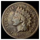 1873 Indian Head Cent LIGHTLY CIRCULATED