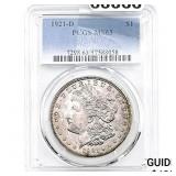 1921-D Morgan Silver Dollar PCGS MS63