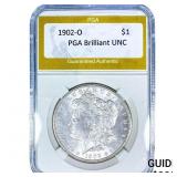 1902-O Morgan Silver Dollar PGA Brilliant UNC