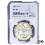 1881-S Morgan Silver Dollar NGC MS66