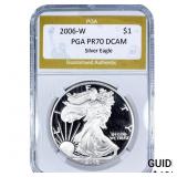 2006-W Silver Eagle PGA PR70 DCAM